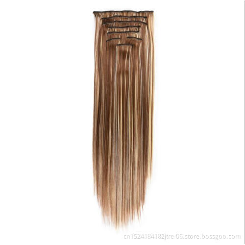 synthetic clip hair 8pcs per set